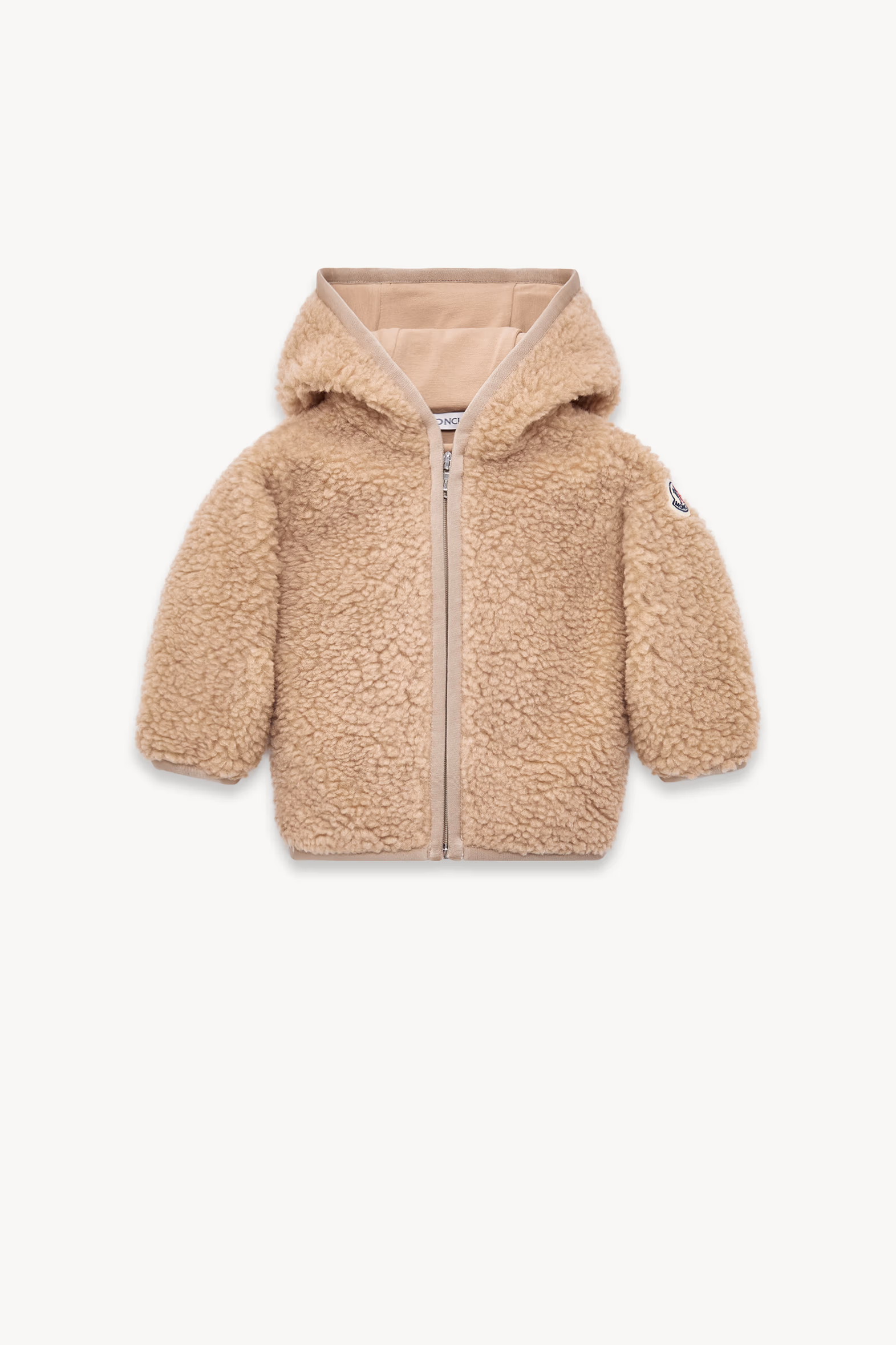 Cardigan zippé en teddy Mixte Beige Moncler 2